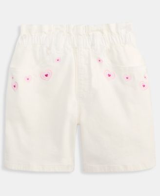 Girls' 5-20 Denim Paperbag Shorts