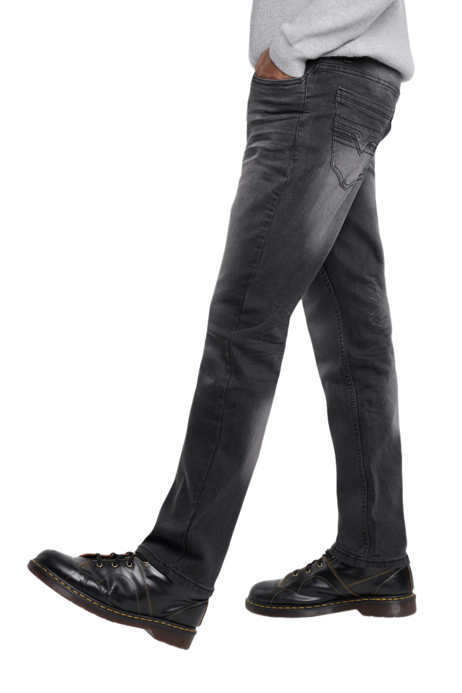 Men's Pieced Pockets Slim Fit Jeans