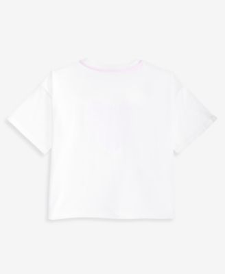 Girls' XS-XL Heart Relaxed Cropped Tee