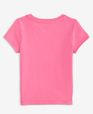 Girls' 12M-5T Crochet Flower Tee