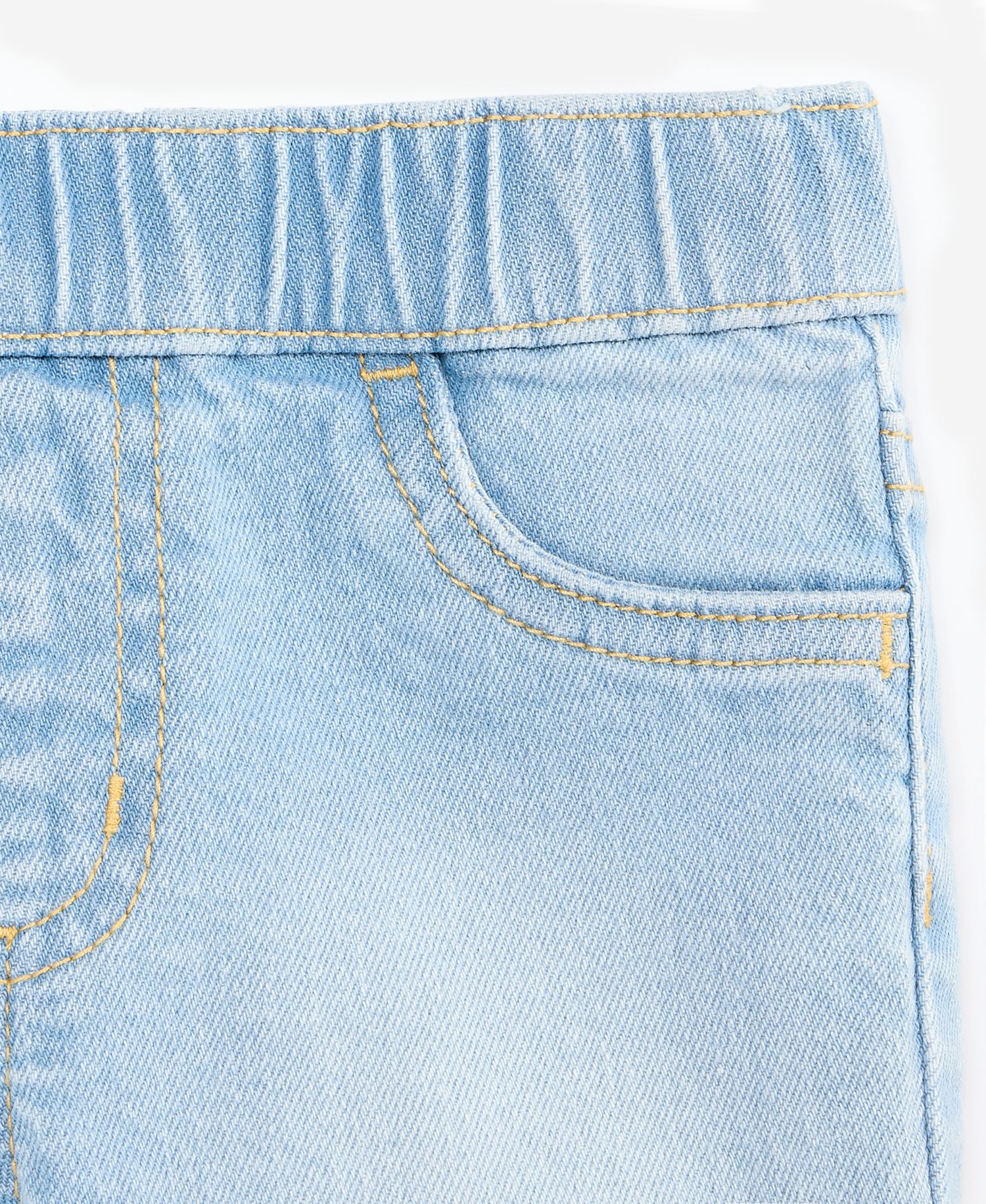 Girls' 12M-5T Denim Ruffled Shorts