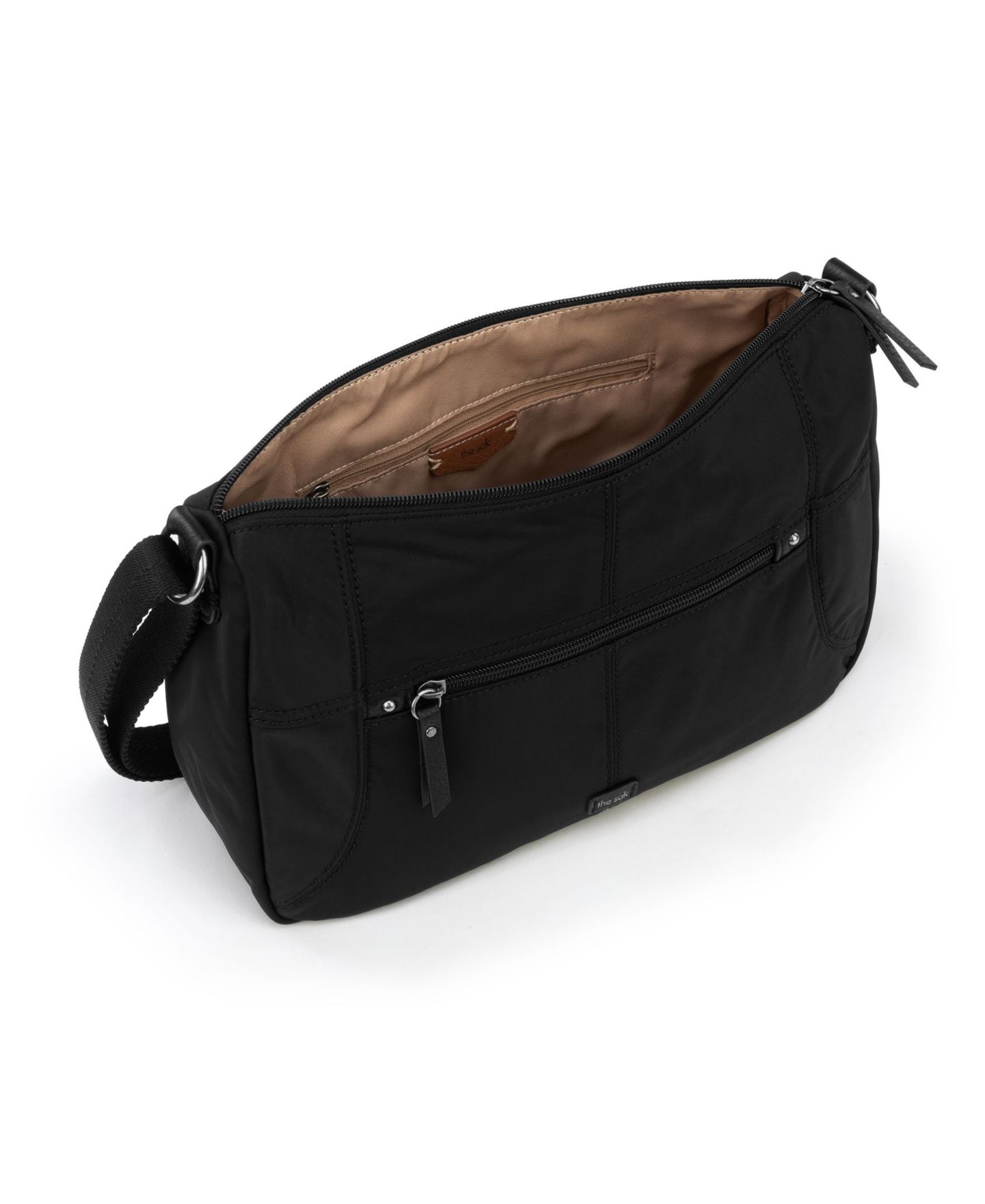 Женская сумка The Sak Esperato Nylon Medium Hobo, цвет: Чёрный — фото 4