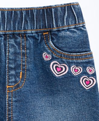 Girls' 12M-5T Hearts Pull-On Shorts