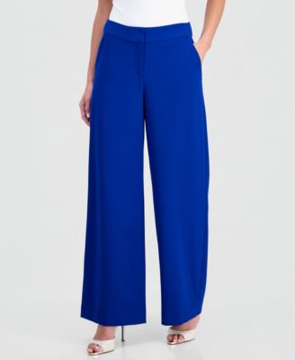 Petite Mid-Rise Wide-Leg Pants