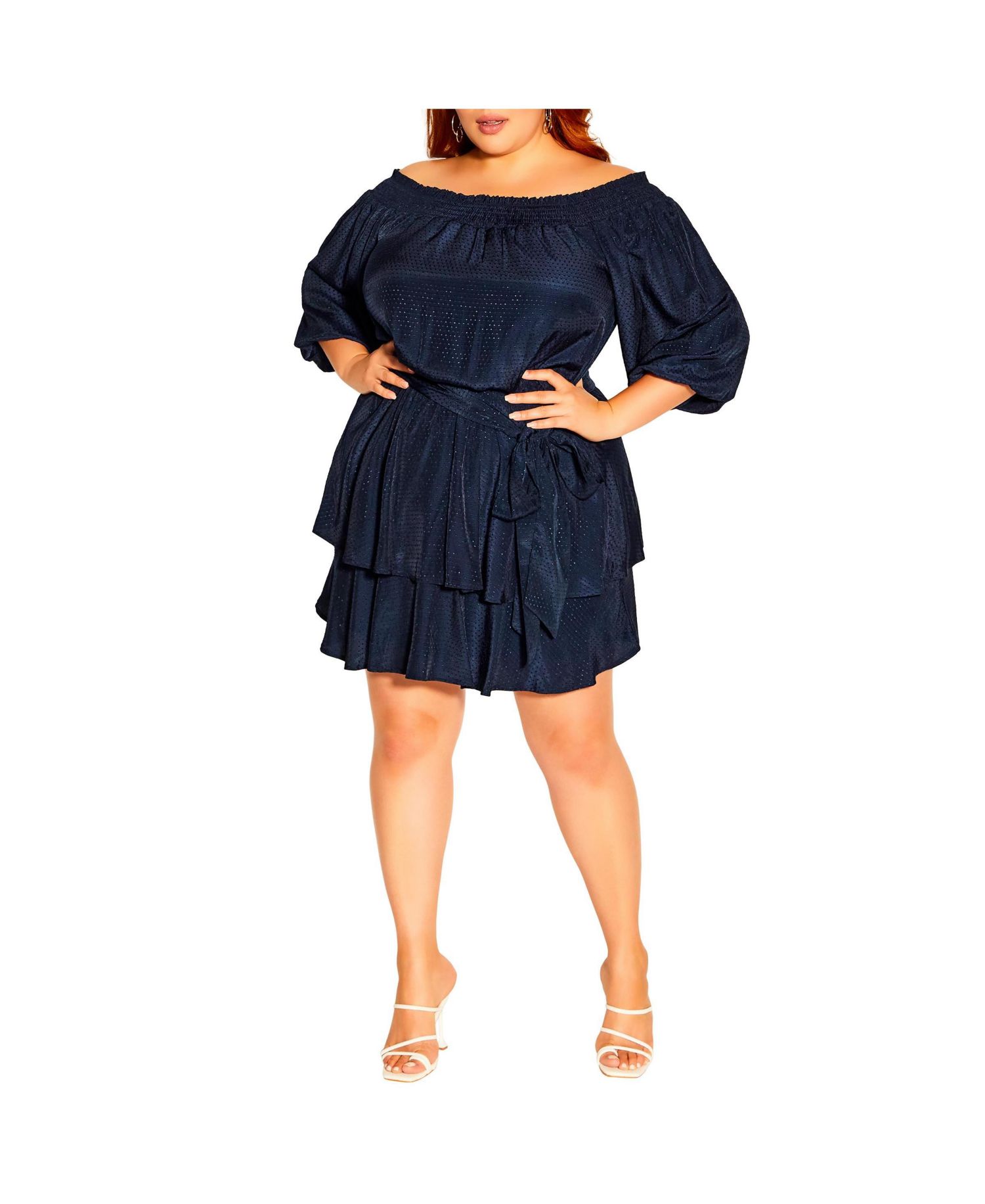 Plus Size Cute Frills Dress