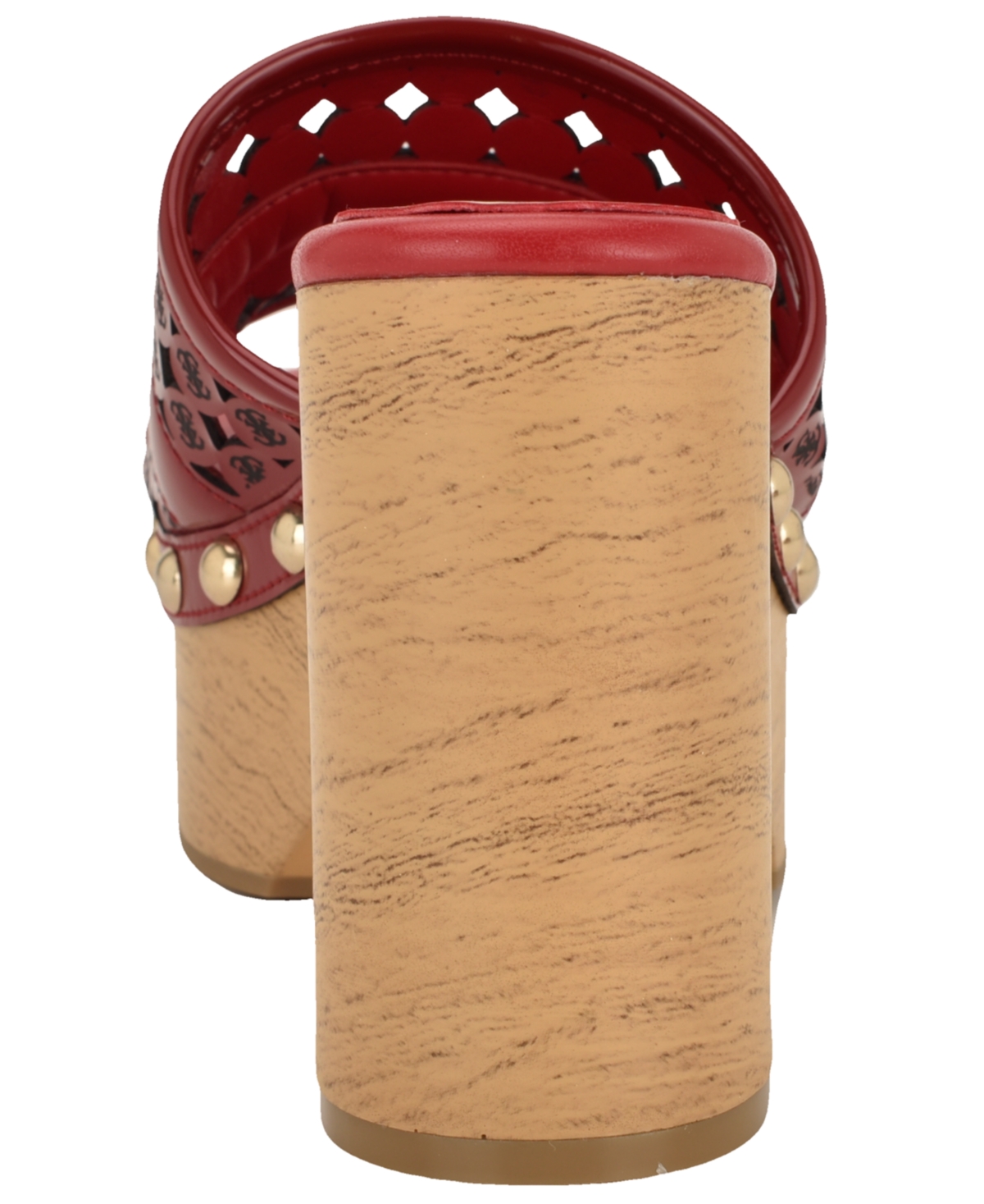 Guess Womens Quill Wooden Platform Dress Sandals