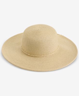 Packable Paper Braid Floppy Hat