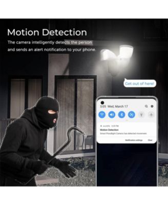 Smart WiFi 1080p HD Outdoor Surveillance Floodlight Camera