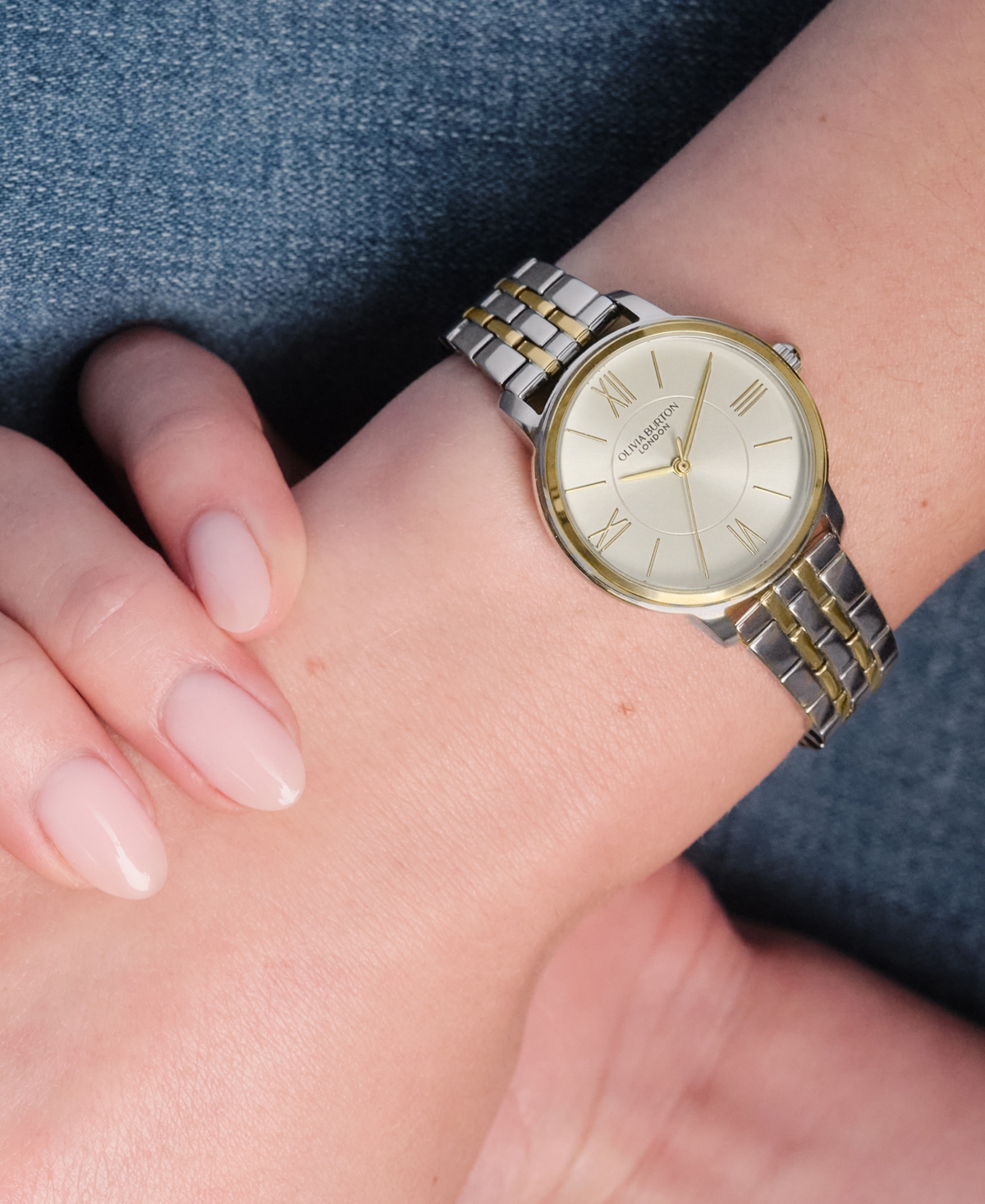 Olivia Burton Women's Westbourne Two Tone Stainless Steel Bracelet Watch, 30mm