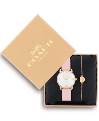 Women's Elliot Blush Leather Strap Giftset Watch, 28mm