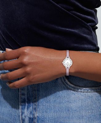 Women's Iris Lavender Leather Strap Watch, 22.5mm