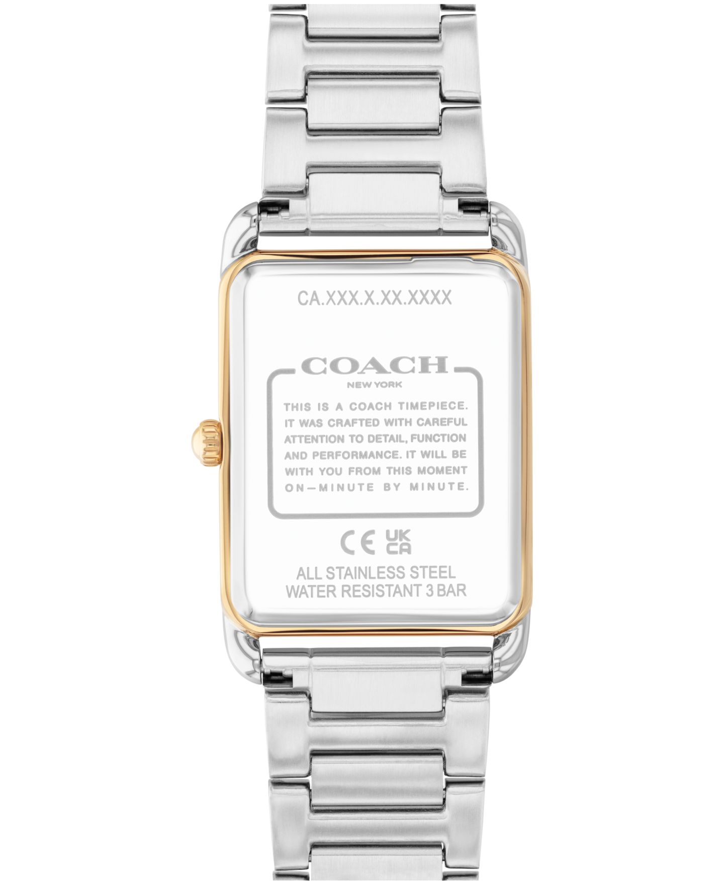 Часы Coach Unisex Elliot Two Tone Stainless Steel Bracelet Watch, 32x26mm — фото 2