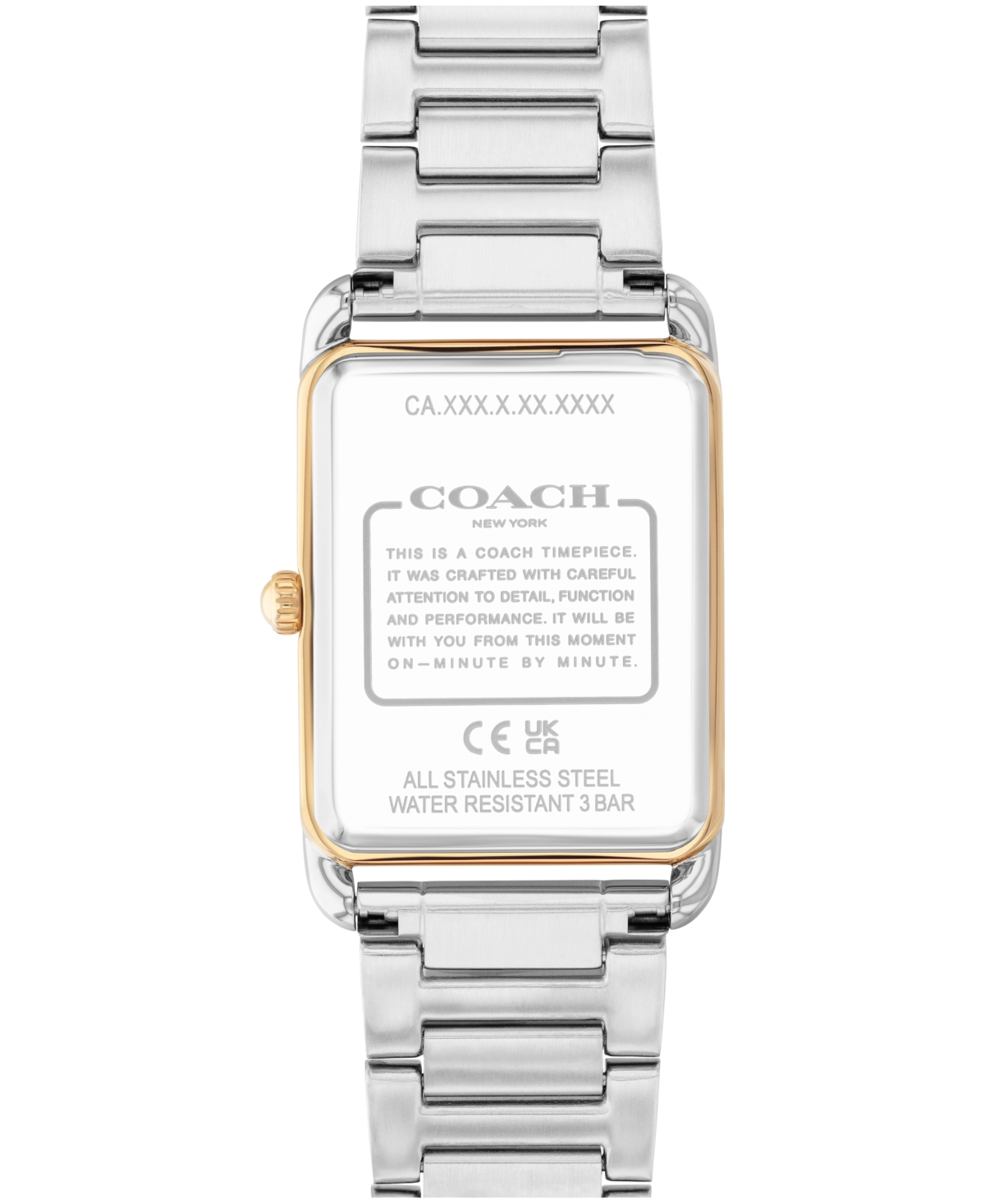 Coach Unisex Elliot Two Tone Stainless Steel Bracelet Watch, 32x26mm