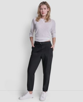 Women's High Rise Bungee Waist Seamed Joggers
