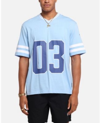 Men's Rose Football T-Shirt Light Blue