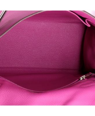 Kelly 25 Handbag Pink Togo with Palladium Hardware