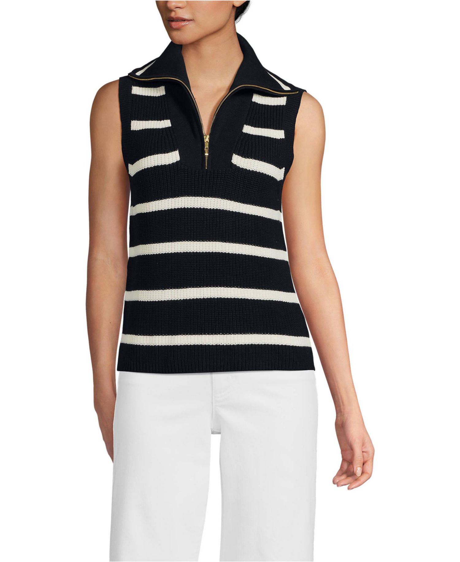 Women's Drifter Quarter Zip Vest Sweater
