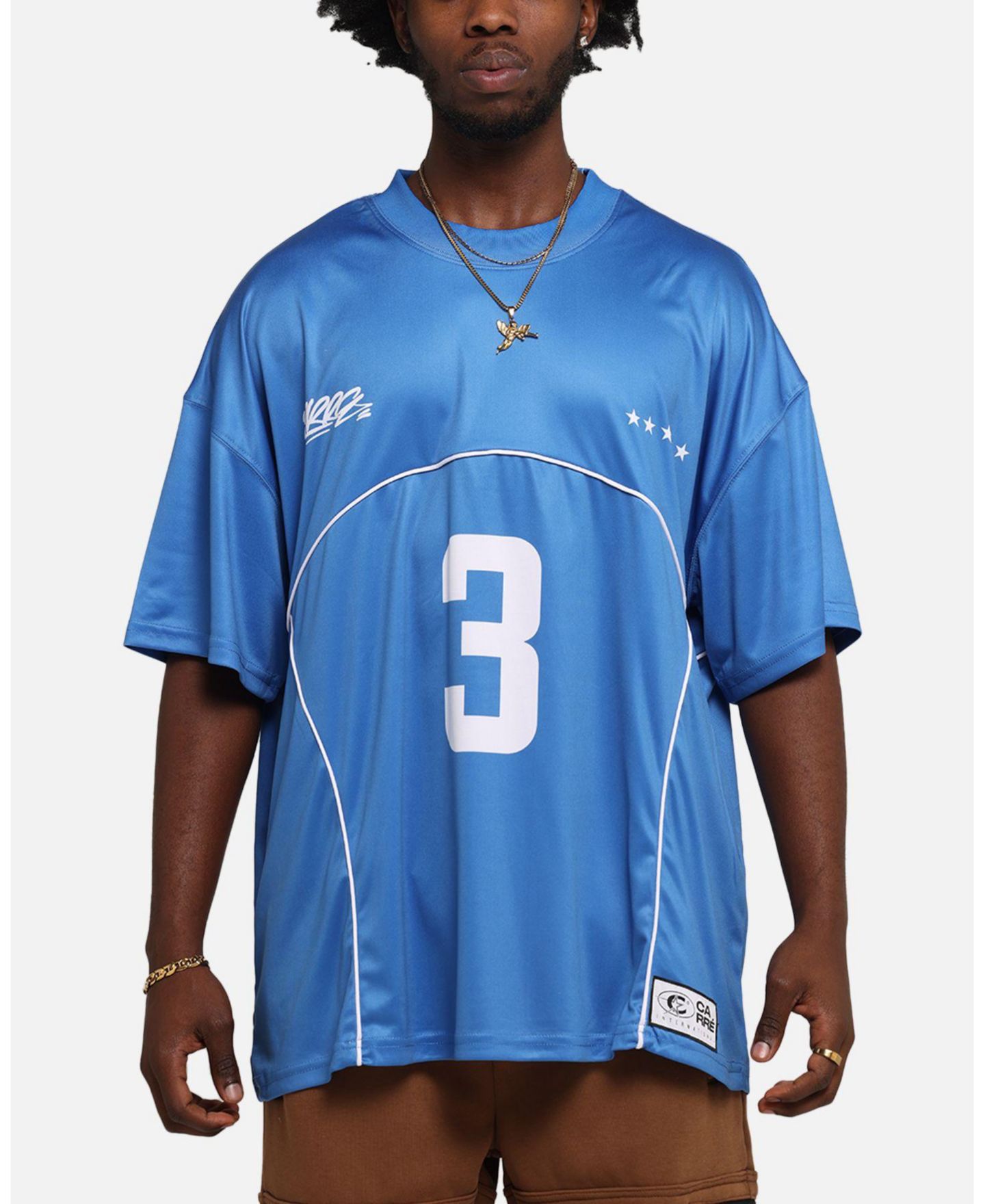 Мужская футболка CARRE Trainer T-Shirt Blue — фото 1