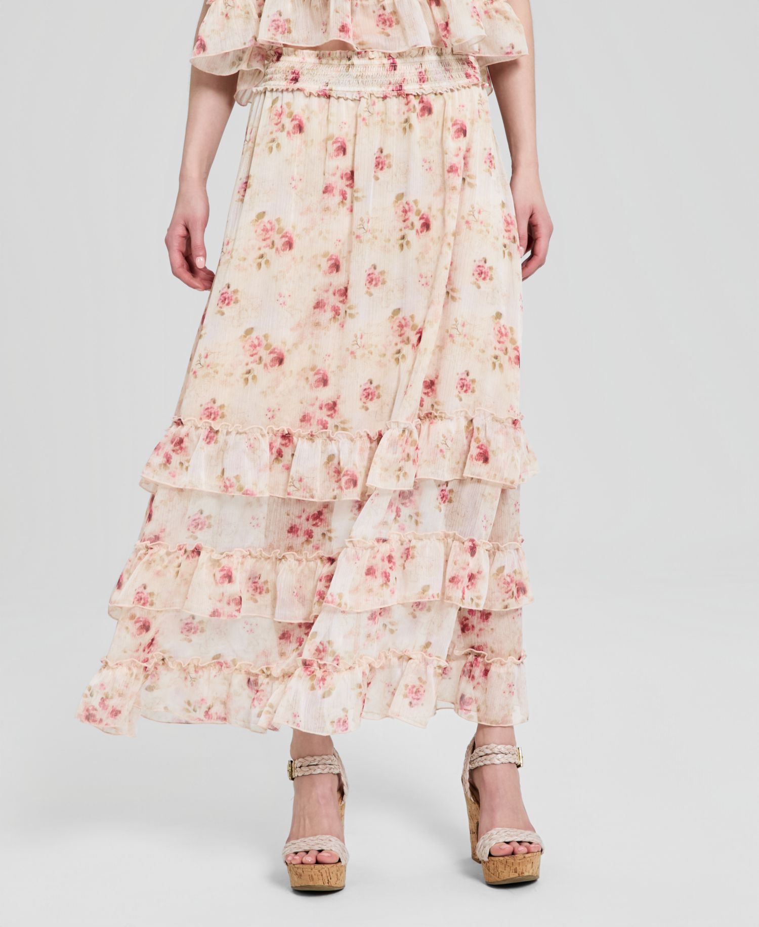 Women's Tiered Maxi Skirt