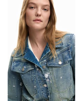 Women's Trucker jacket with embroidery