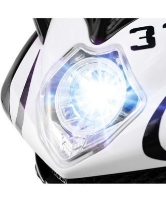 Kids Electric Ride On Motorcycle with LED Lights Music and Three Wheel Design