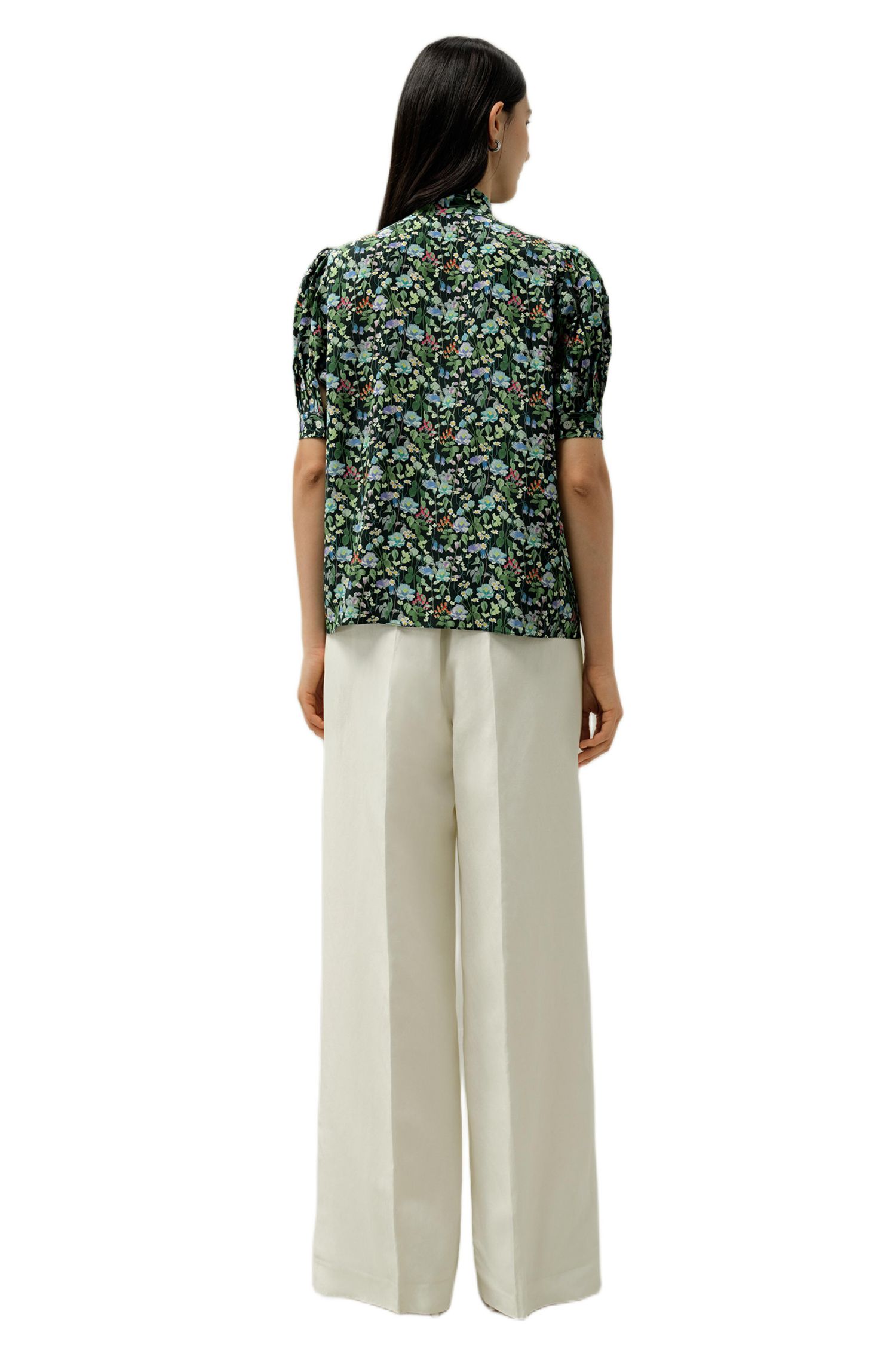 Women's Puff-Sleeve Blouse - Made With Liberty Fabric