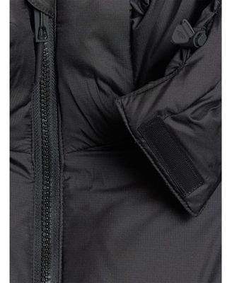 Women's down jacket with natural filling - black