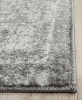 Evoke EVK270S Grey/Ivory 8' x 10' Area Rug