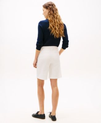Women's Twill Slim Straight Shorts