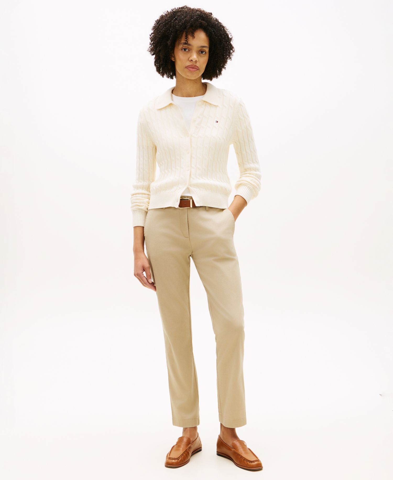 Women's Twill Slim Chino Pants