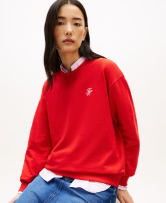 Women's Script Logo Crew Neck Sweatshirt