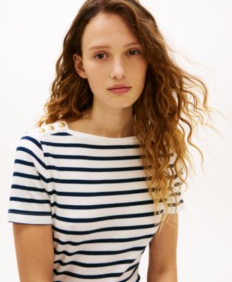 Women's Stripe Boxy T-Shirt