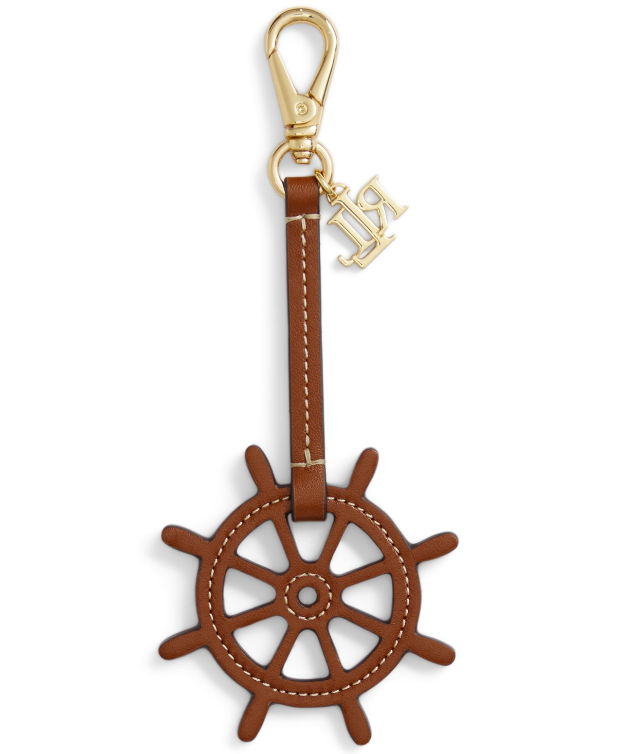 Lauren Ralph Lauren Leather Wheel & Logo Charms