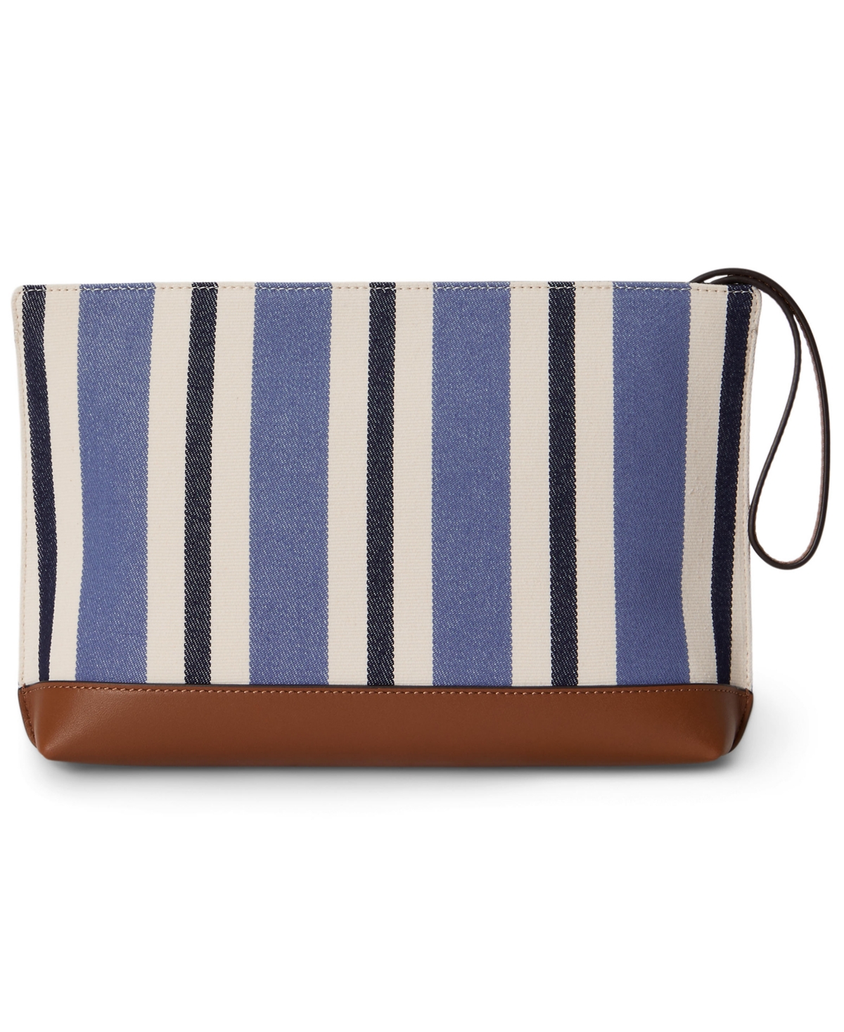 Lauren Ralph Striped Large Pouch Wallet