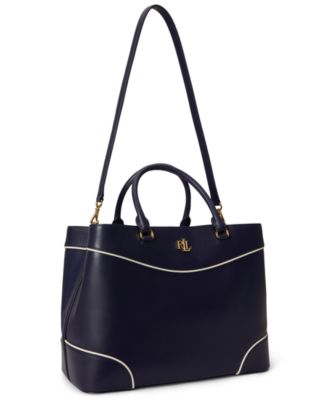 Full-Grain Leather Large Marcy Satchel Bag