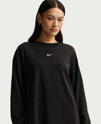 Nike Women's Sportswear Oversized Long-Sleeve T-Shirt - Macy's