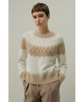 Women's Wool-Cashmere Fair Isle Sweater