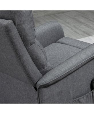 single recliner chair PU leather electric power lift with remote for elderly