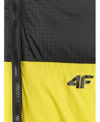 Men's jacket with synthetic filling - yellow