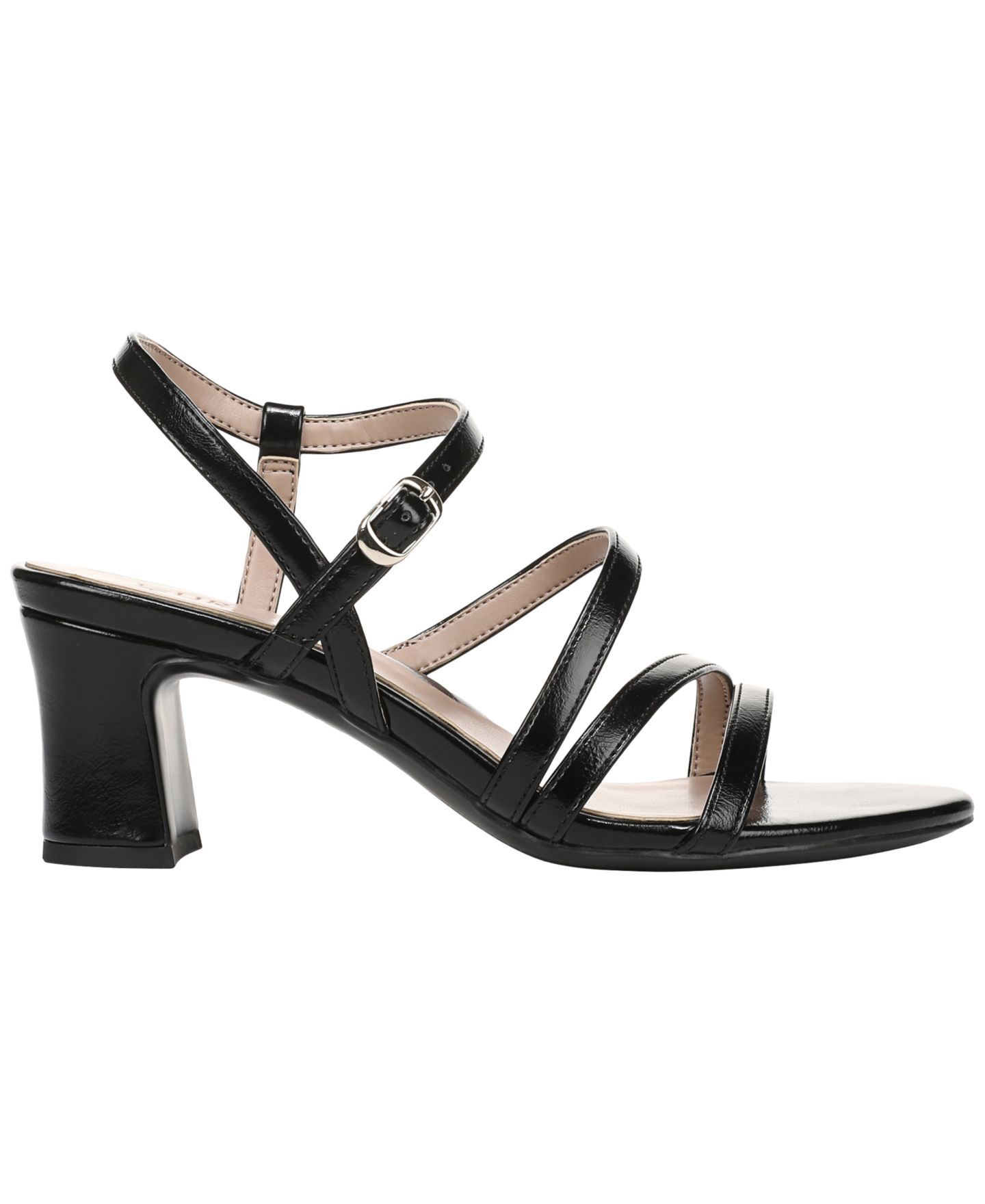 Женские сандалии Naturalizer Nellie Strappy Dress Sandals, цвет: Чёрная искусственная кожа — фото 2