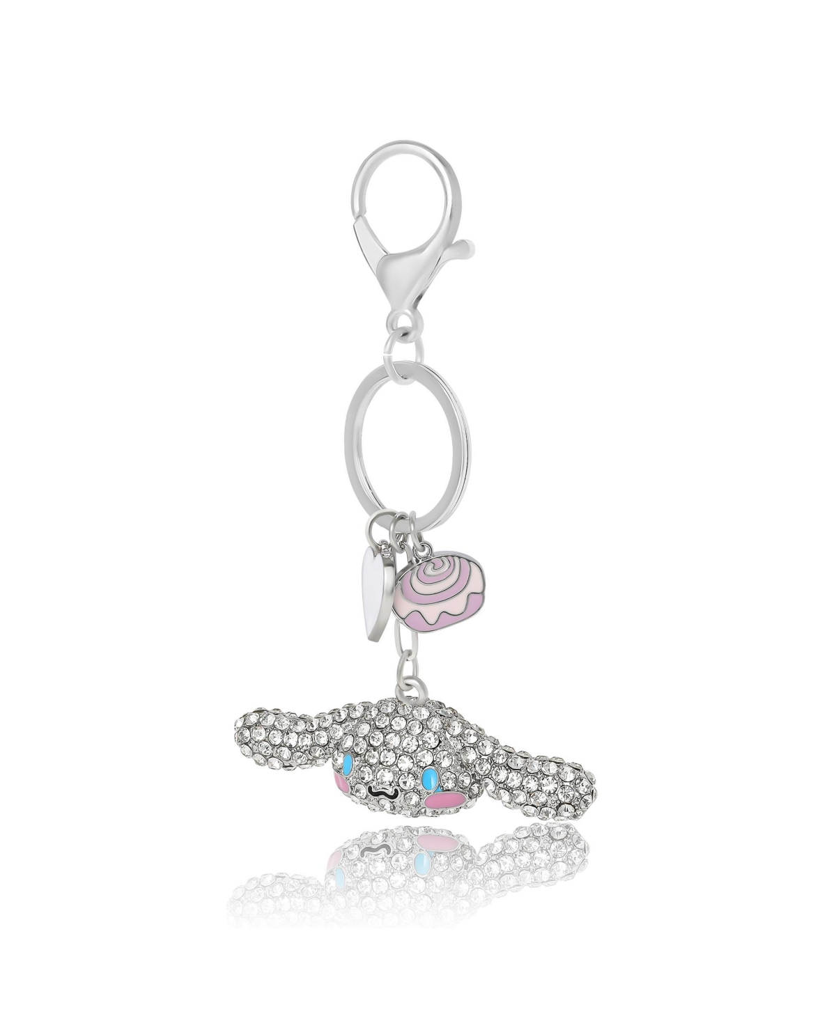 Hello Kitty Sanrio Cinnamoroll Crystal Keychain with Candy & Heart Charms