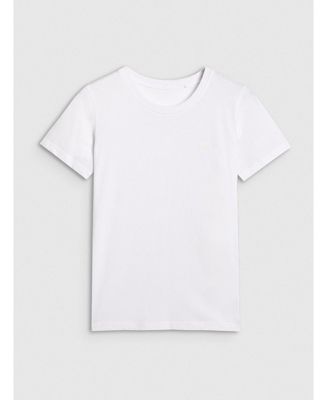 Women's regular plain T-shirt - white
