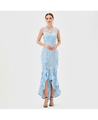 Women's Freyja Cap Sleeve Hi Lo Midi