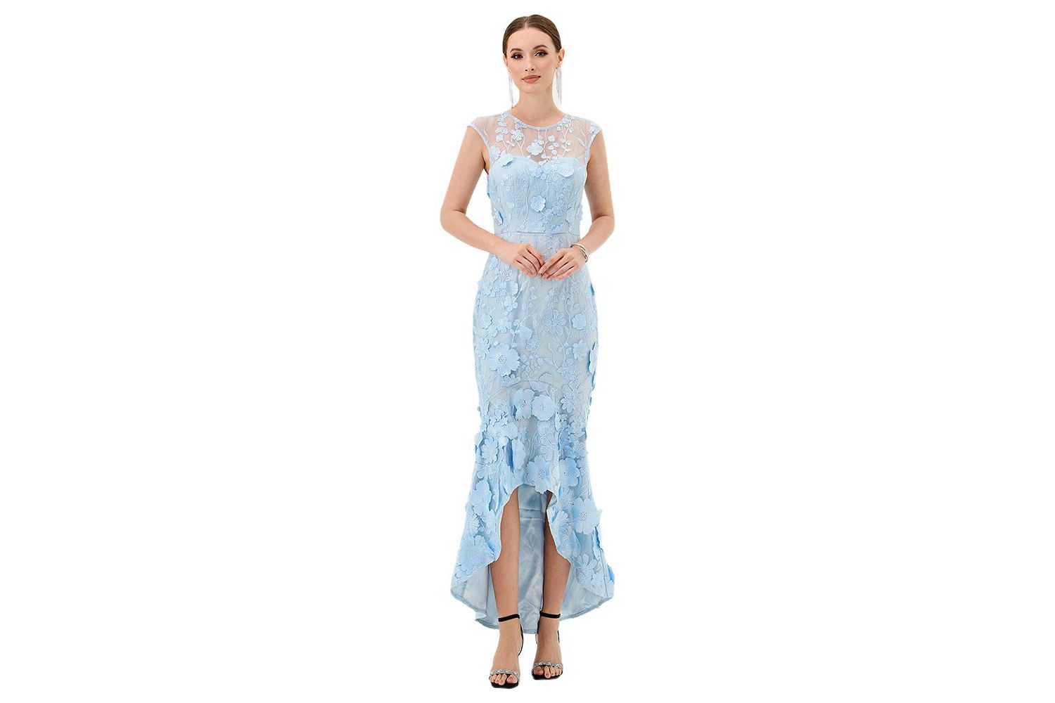 Women's Freyja Cap Sleeve Hi Lo Midi