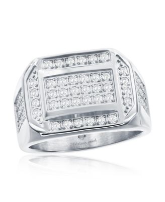Stainless Steel, CZ Ring