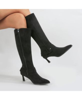 Women's Aston Kitten Heel Boots with Harness