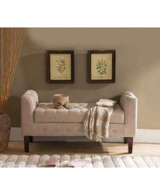 Marceille Upholstered Storage Bench Ottoman