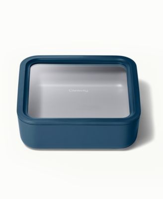 10 Cup Glass Food Container Square Shape with Lid