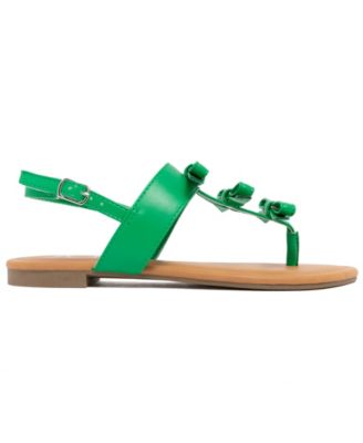 Women's Buckle Round Toe Flat Sandals