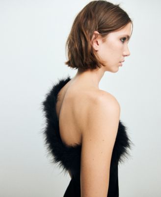 Women's Fine Knit Feather Top